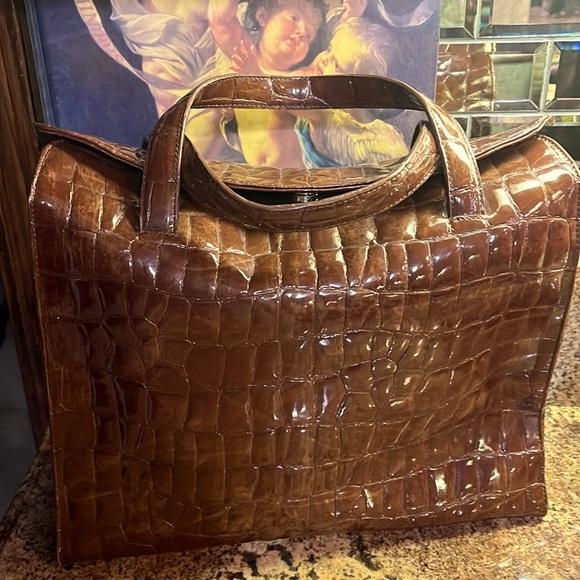 Dkny Bags Dkny City Aligator Embossed Handbag Poshmark